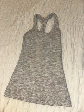 lululemon athletica Light Gray Space-Dye Racerback Tank